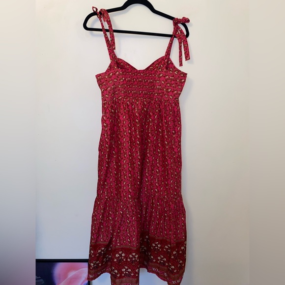 C&C California Red boho cotton flowy maxi dress - Picture 6 of 6